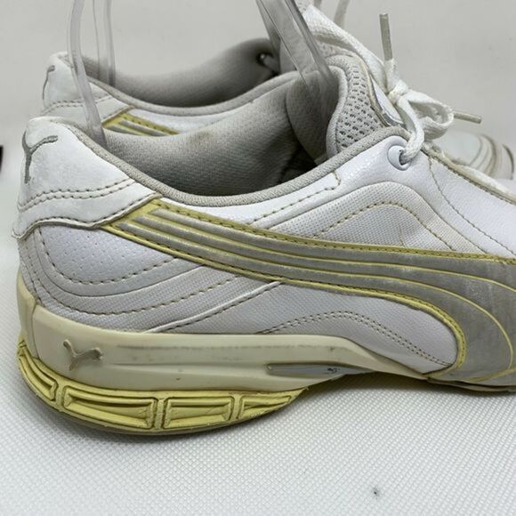 Puma White and Silver Sneakers Running Womens 9 - Picture 3 of 8